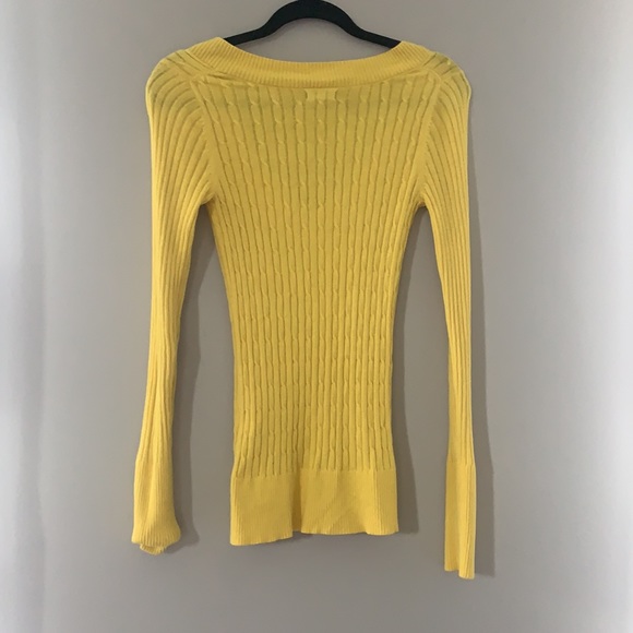 Express ribbed yellow sweater - Picture 3 of 3
